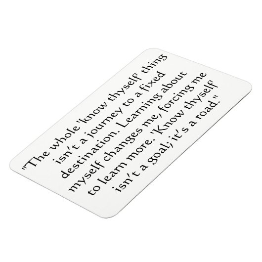 Know Thyself Magnet (Linke Seite)