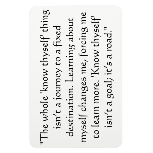 Know Thyself Magnet (Vertikal)