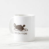 Know Thyself Memento Mori Mosaic Kaffeetasse (Vorderseite Links)