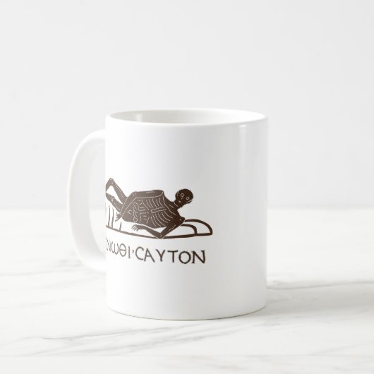 Know Thyself Memento Mori Mosaic Kaffeetasse (Vorderseite Links)