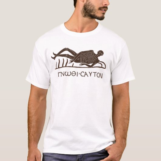 Know Thyself Memento Mori Mosaic T-Shirt (Vorderseite)