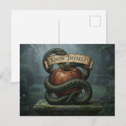 Know Thyself Postkarte (Vorne/Hinten)