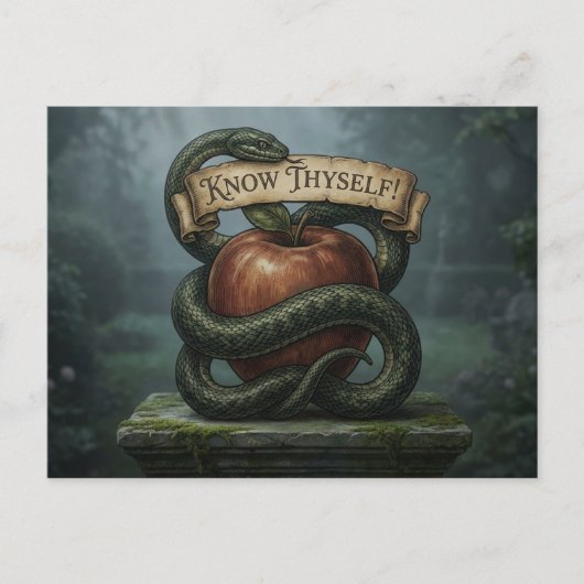 Know Thyself Postkarte (Vorderseite)