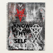 Know Thyself Satanic Occult Goth Planer (Vorderseite)