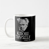Know Thyself Sokrates Descartes Schopenhauer Philo Kaffeetasse (Links)