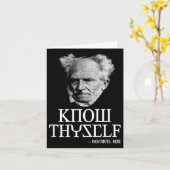 Know Thyself Sokrates Descartes Schopenhauer Philo Karte (Gelbe Blume)