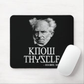 Know Thyself Sokrates Descartes Schopenhauer Philo Mousepad (Mit Mouse)