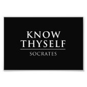 Know Thyself - Sokrates Fotodruck (Vorne)