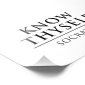 Know Thyself - Sokrates Fotodruck (Ecke)