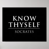 Know Thyself - Sokrates Poster (Vorne)