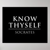 Know Thyself - Sokrates Poster (Vorne)