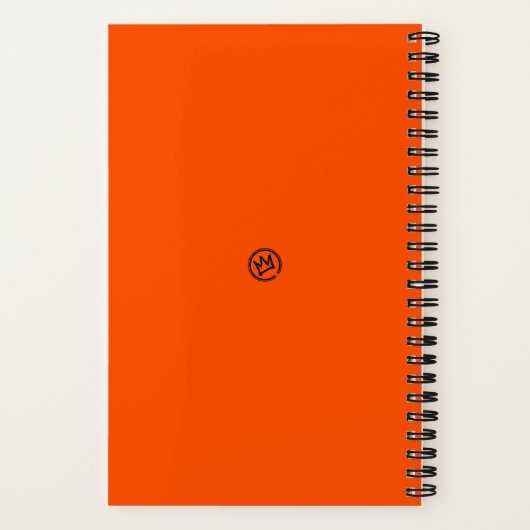 KNOW THYSELF Tactical Journal | Int Orange Notizblock (Rückseite)