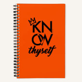 KNOW THYSELF Tactical Journal | Int Orange Notizblock (Vorderseite)