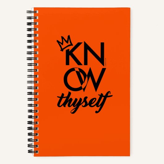 KNOW THYSELF Tactical Journal | Int Orange Notizblock (Vorderseite)