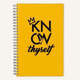 KNOW THYSELF Tactical Journal Notizblock