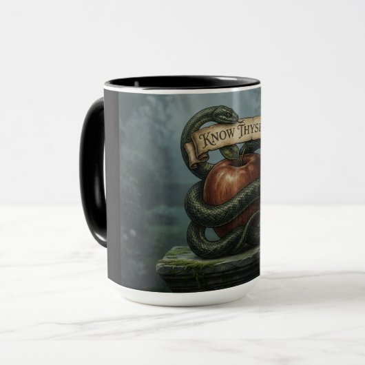 Know Thyself Tasse (Vorderseite Links)