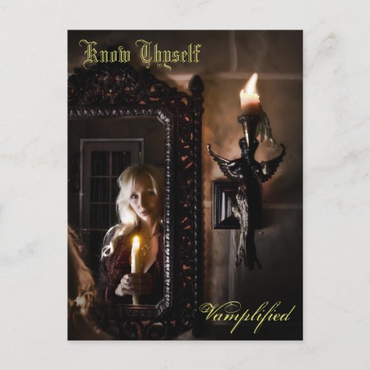 Know Thyself Vamplied Postkarte (Vorderseite)