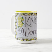 Know Wonder! -  Zweifarbige Tasse (Vorderseite Links)