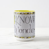 Know Wonder! -  Zweifarbige Tasse (Mittel)