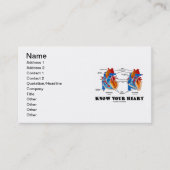 Know Your Heart (Herzanatomie) Visitenkarte (Vorderseite)