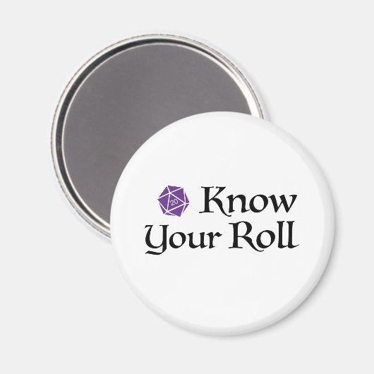 Know Your Roll Magnet (Vorderseite/Rückseite)