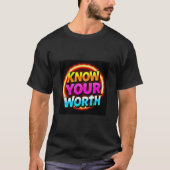 Know Your Worth | Luxury Motivational T-Shirt | Co (Vorderseite)