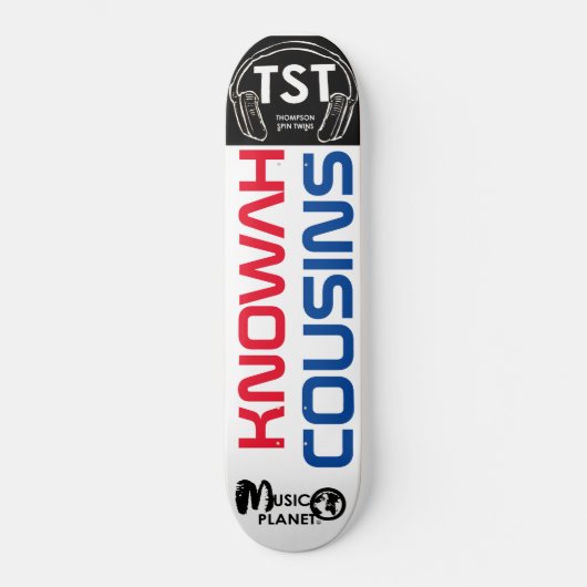 KNOWAH COUSINS OFFIZIELL Skateboard (Vorderseite)