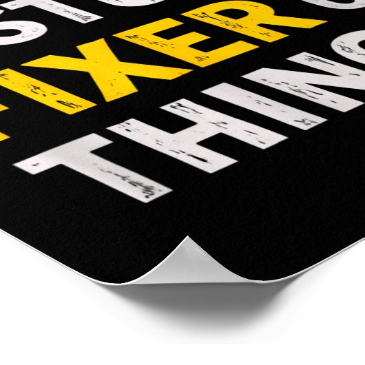 Knower Of Stuff. Fixer Of Things. Funny Gift For F Poster (Ecke)