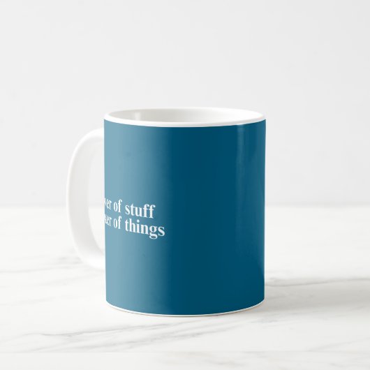 Knower Of Stuff Fixer Of Things Funny Handyman Dad Kaffeetasse (Vorderseite Links)
