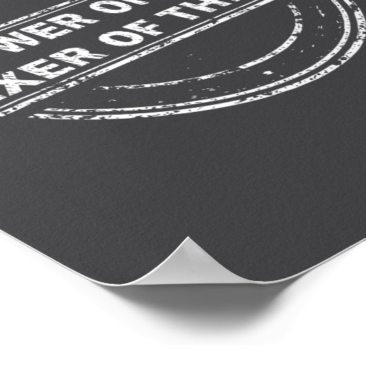 Knower Of Stuff Fixer Of Things Funny Stamp  Poster (Ecke)