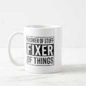 Knower Of Stuff Fixer Of Things Handyman Dad Fathe Kaffeetasse (Links)