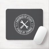 Knower Of Stuff Fixer Of Things Handyman Dad Fathe Mousepad (Mit Mouse)