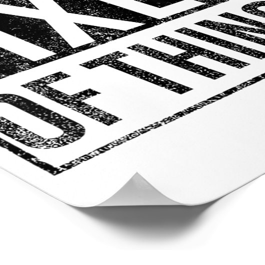 Knower Of Stuff Fixer Of Things Handyman Dad Fathe Poster (Ecke)