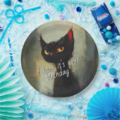  Knowing Black Ninja Cat Birthday Pappteller (Party)