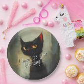  Knowing Black Ninja Cat Birthday Pappteller (Party)