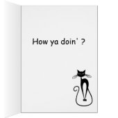  Knowing Black Ninja Cat Wondering  (Innen (Rechts))