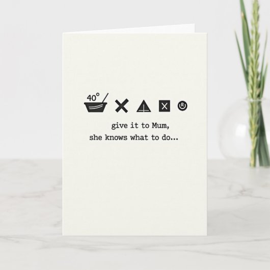 Knowing Mums Advice Card Karte (Vorderseite)