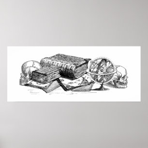 Knowledge and Death Print Poster