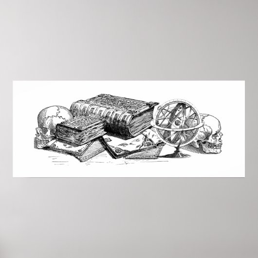 Knowledge and Death Print Poster (Vorne)