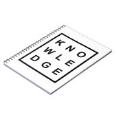 Knowledge Boxed (schwarz) Notizblock (Linke Seite)