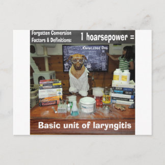 Knowledge Dog Vergessene Konvertierungen Hoarsepow Postkarte