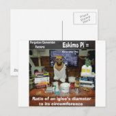 Knowledge Dog Vergessene Umleitungen Eskimo Pi Postkarte (Vorne/Hinten)