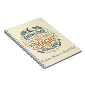Knowledge is Magic Witchy Book Dark Academia Notizblock (Rechte Seite)