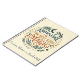 Knowledge is Magic Witchy Book Dark Academia Notizblock (Linke Seite)
