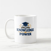 Knowledge Is Power T-Shirt Kaffeetasse (Links)