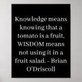 Knowledge means knowing that a tomato is a fruit poster (Vorne)