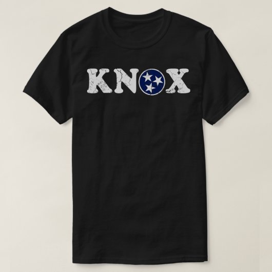 Knox Knoxville Flag Tennessee T-Shirt (Design vorne)