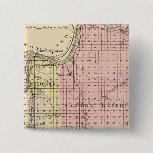 Knox-Landkreis, Nebraska Button (Vorderseite)