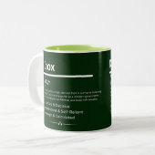 Knox Personalisierter Name Zweifarbige Tasse (Vorderseite Links)