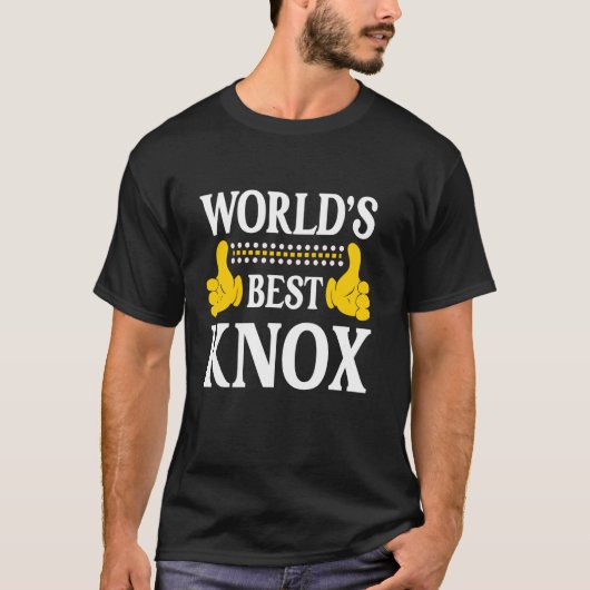 Knox Surname Funny Team Familienname Nachname Worl T-Shirt (Vorderseite)